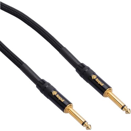 Kopul Studio Elite 4000B Series 1 4" Male to 1 4" Male Instrument Cable with Braided Mesh Jacket