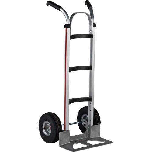 Magliner HMA516UA4 Curved-Back Hand Truck with 10" 4-Ply Pneumatic Wheels and Double-Grip Handle