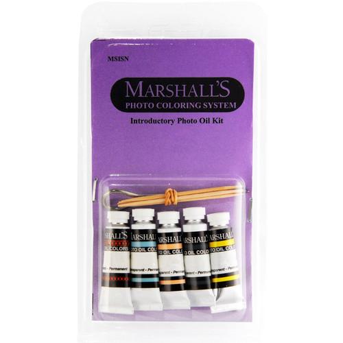 Marshall Retouching Introductory Oil Set with Five 0.5 x 2" Oil Color Tubes & Cotton Skewers