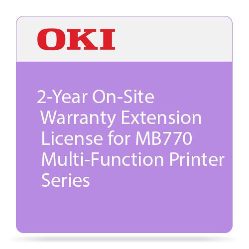OKI 2-Year On-Site Warranty Extension Program for MB770 Series Printers