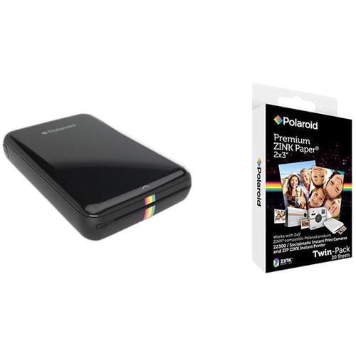 Polaroid ZIP Mobile Printer Kit with 20 Sheets of Photo Paper