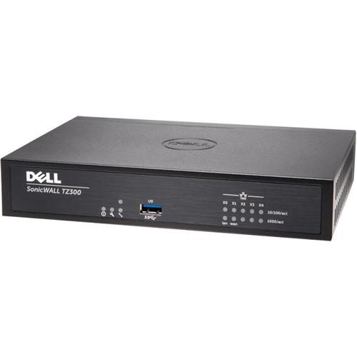 SonicWALL Dell TZ300 Network Security Firewall 5-Ports Interface with 1-Year TotalSecure Support