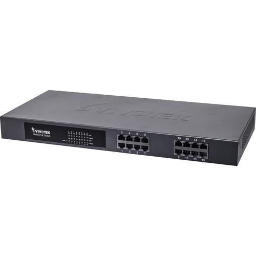 Vivotek AW-FET-160A-250 Unmanaged 16-Port PoE Switch