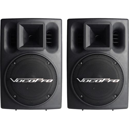 VocoPro PV-802 400W Powered Vocal Speaker System with Built-In Equalizer