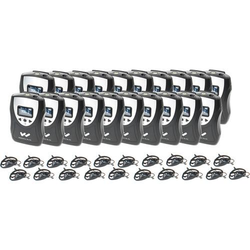 Williams Sound PPA R38-20 FM Receiver Bundle with 20 PPA R38 Receivers for PPA T46 T45 T27 Transmitters