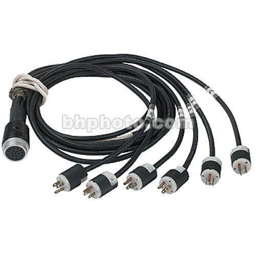 Mole-Richardson Socapex Cable Adapter - Female to 6 Male Plug