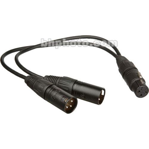 Pro Co Sound 3-Pin XLR Female to 2 3-Pin XLR Male Y-Cable - 1
