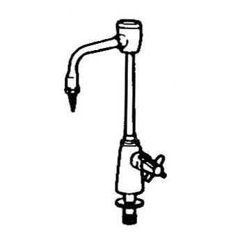 Arkay K-100GN-VB Single Deck Wall-Mount Goose Neck Faucet with Vacuum Breaker