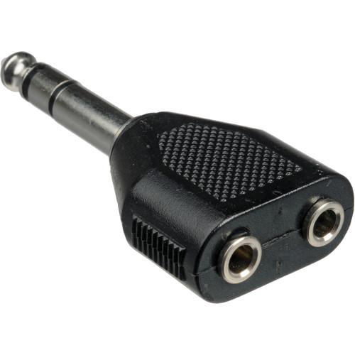 Pro Co Sound 341PC Male Stereo 1 4" Phone to Two Female Stereo 3.5mm Mini Adapter