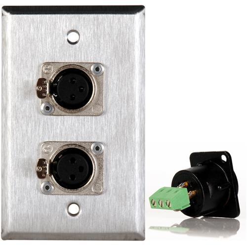 TecNec WPL-1116TB Stainless Steel 1-Gang Wall Plate