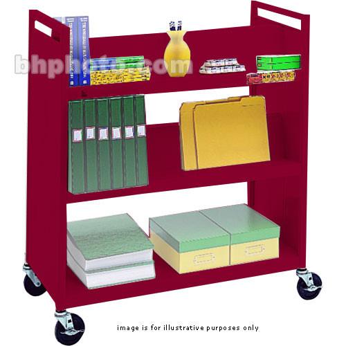 Bretford VF336-CD5 Book and Utility Truck with Four Slanted Shelves, One Flat Shelf, and 5