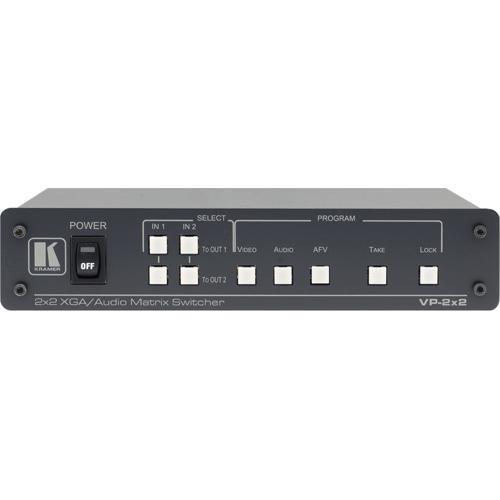 Kramer VP-2x2 2x2 Computer Graphics Video & Balanced Stereo Audio Matrix Switcher