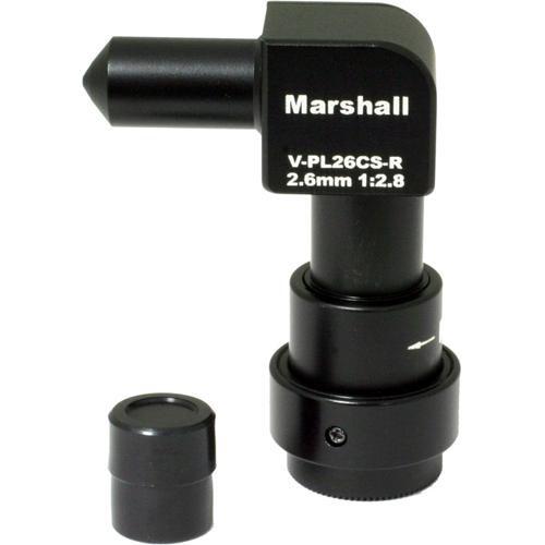 Marshall Electronics V-PL26CS-R 2.6mm f 2.8 CS Mount Right Angle Pinhole Lens