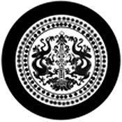 Rosco Standard Black and White Glass Spectrum Gobo #81169 Dragon Crest