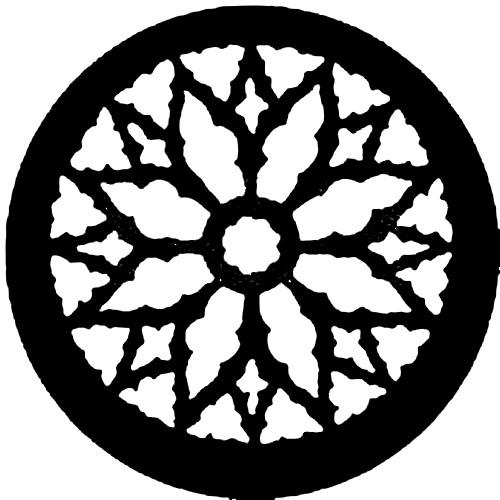 Rosco Standard Steel Gobo #7145 - Rose