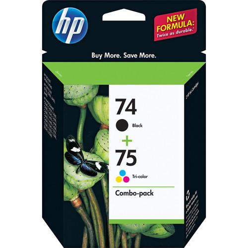 HP 74 75 Combo-pack Inkjet Print Cartridges