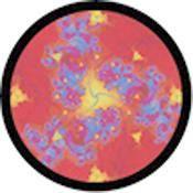 Rosco Standard Color Glass Spectrum Gobo #86741 70s Love 2