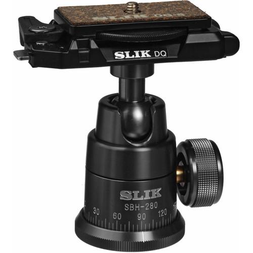 Slik SBH-280 DQ Professional Ballhead with Quick Release - Supports 8 lb - Gray