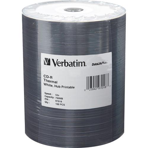 Verbatim CD-R 80 High Speed, Thermal Printable Compact Disc