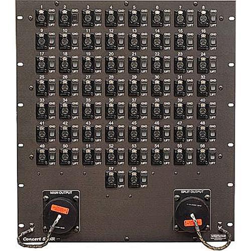 Whirlwind Concert Series 58-Channel Rack-Mounted Panel with Main and Split Output