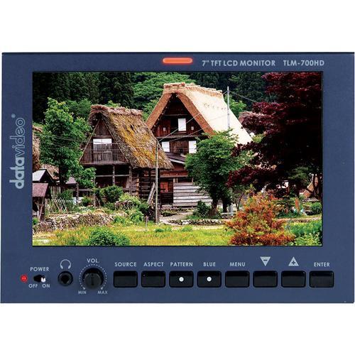 Datavideo TLM-700HD 7" SD HD LCD Monitor with V-Mount Battery Adapter