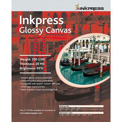 Inkpress Media Glossy Canvas - 13 x 19"