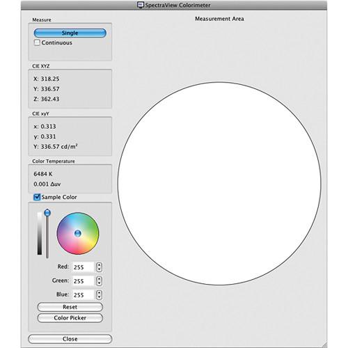 NEC SpectraView II Display Calibration Software