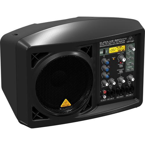 Behringer EUROLIVE B207MP3 Active 150W 6.5" PA Monitor Speaker System with MP3 Player