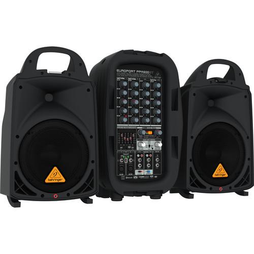 Behringer EUROPORT PPA500BT - 500W 6-Channel Portable PA System with Bluetooth Wireless