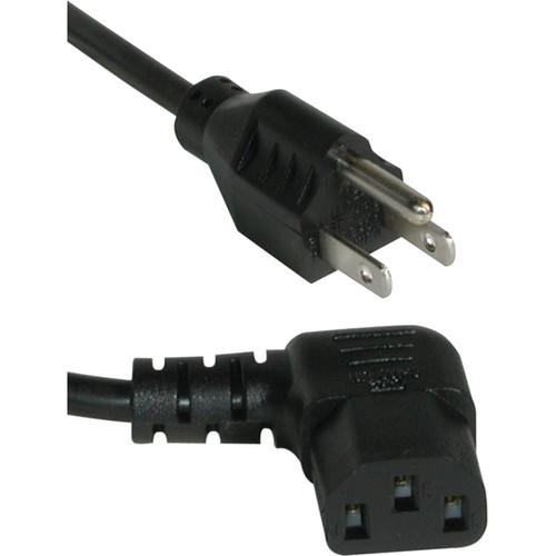 C2G 18 AWG Universal Right-Angle Power Cord