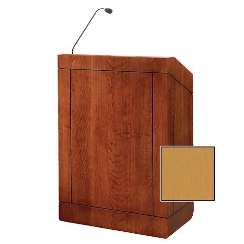 Da-Lite Providence 32" Multi-Media Floor Lectern with Gooseneck Microphone