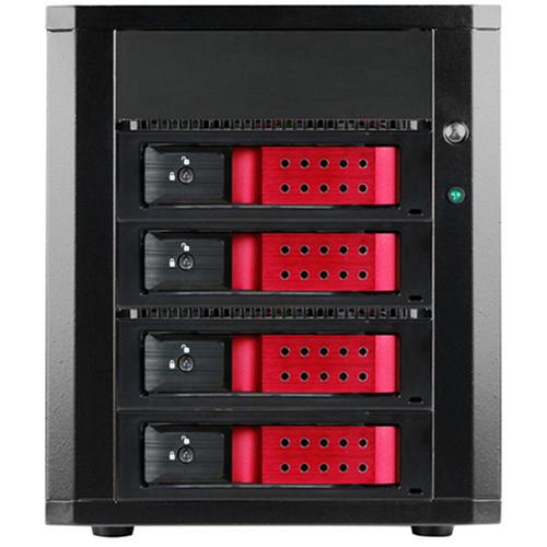 iStarUSA 4 x 3.5" Bay SAS SATA 6.0 Gb s MiniSAS Trayless Hot-Swap Enclosure