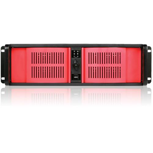 iStarUSA D Storm Series D-300-RED 3U Compact Stylish Rackmountable Chassis