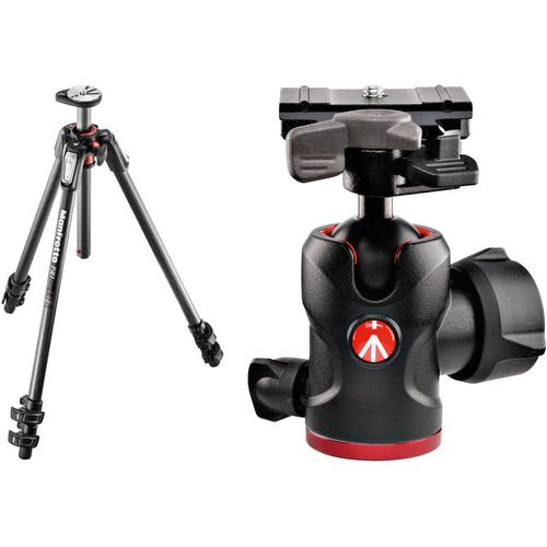 Manfrotto MT190CXPRO3 Carbon Fiber Tripod Kit with 494 Mini Ball Head and RC2 Quick Release System