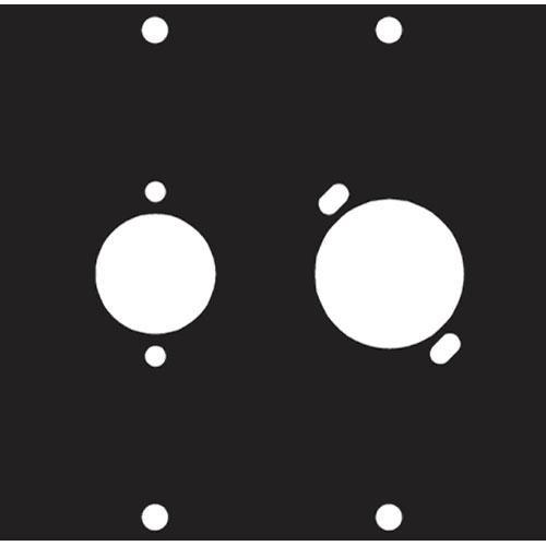 Middle Atlantic Female Male Combo 2 Punchout Panel