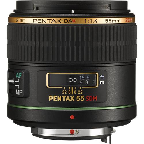 Pentax Telephoto 55mm f 1.4 DA* SDM Autofocus Lens for Digital SLR