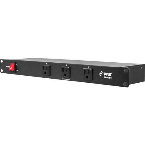 Pyle Pro PDBC50 19" Rackmountable Power Strip Surge Protector