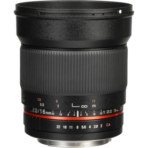 Rokinon 16mm f 2.0 ED AS UMC CS Lens for Canon EF-S Mount