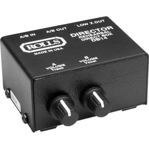Rolls DB14 Director Stereo Direct Box Signal Separator with Individual Attenuator Controls, RCA I O