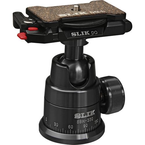 Slik SBH-320 Professional Ballhead 320 with DQ-L Quick Release - Supports 15.4 lbs