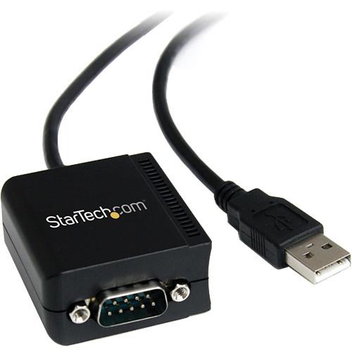 StarTech USB Male to RS232 Male Adapter Cable with COM Retention