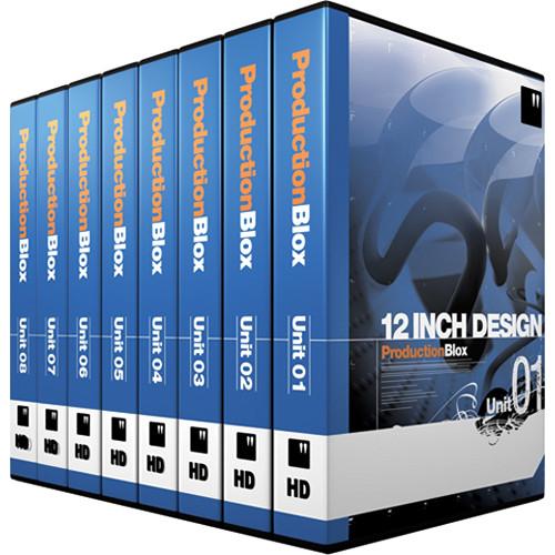 12 Inch Design ProductionBlox HD 8-Pack Units 01 to 08 - General Purpose Hi-Definition Royalty-Free Animated Backgrounds Collections - 1920x1080 24p - DVD