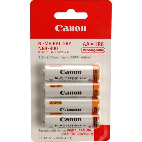 Canon NB4-300 AA NiMH Batteries