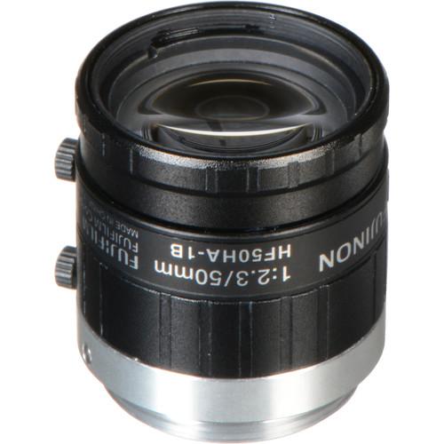 Fujinon HF50HA-1B 50mm Fixed Focal Lens with C-Mount and Locking Iris Focus for 2 3-Inch CCD, Industrial and Machine Vision Applications