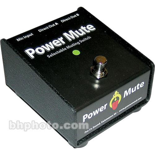 Pro Co Sound Power Mute - Cough Drop Series Active Selectable Muting Switch