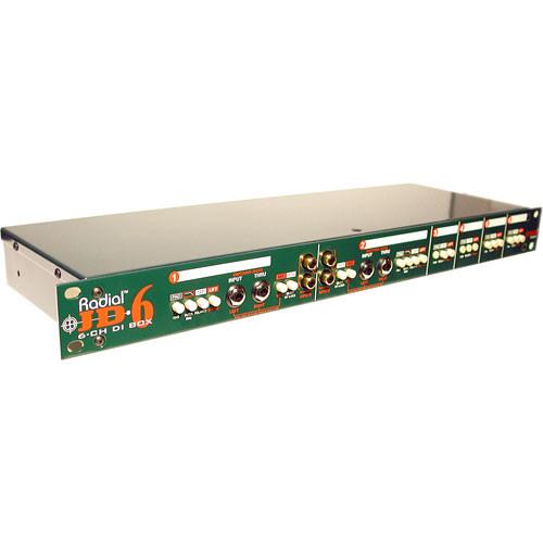 Radial Engineering JD 6 - Six-Channel Passive Direct Box with Jensen Transformers in Rackmount Chassis