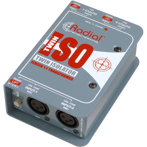 Radial Engineering Twin-Iso - Two Channel Balanced Line Isolator with Jensen Transformers