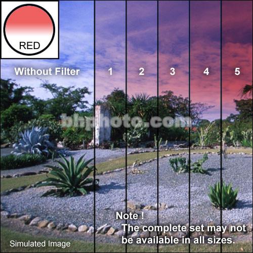 Tiffen 5 x 6" 2 Red Hard-Edge Graduated Filter