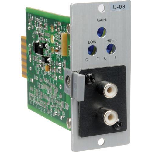 Toa Electronics U03R - Unbalanced Line Input Lo Hi Cut Filter Module