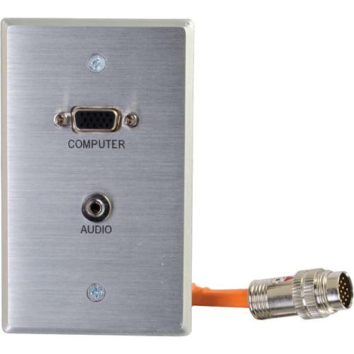 C2G RapidRun VGA 3.5mm Single Gang Wall Plate